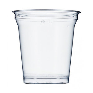 RPET Plastic Cup 540ml w/Dome Lid for Straws - Box 800 Units