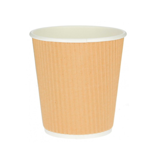 Gobelets en carton ondulé kraft 210ml (7oz)
