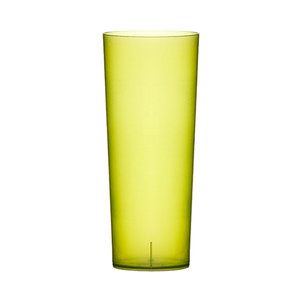 Long Drink Plastic Green Cup 200ml - PP (Flexible) 100 Units