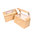 Caja de Sandwich Kraft com Ventana