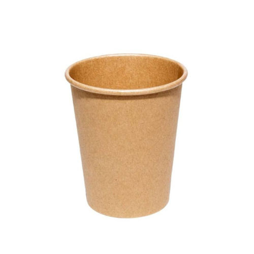 100% Kraft Paper Cup (6/7Oz) 200ml - Pack 50 Units