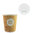 Gobelet en carton biodégradable 280 ml (9Oz) avec couvercle blanc "To Go" paquet de 50 unités