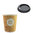 Biodegradable Cardboard Cup 280ml (9Oz) With Black "To Go" Lid Box 1000 Uni