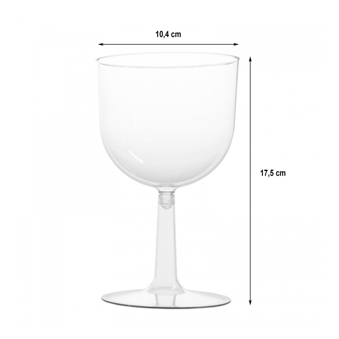 Copa para gin tonic de vidrio contenido 600 cm3 180 mm de alto x 85 mm de  diametro de boca