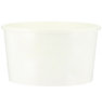 Gobelet Carton Blanc pour la crème glacée 120ml - boîte pleìne avec couvercle dôme
