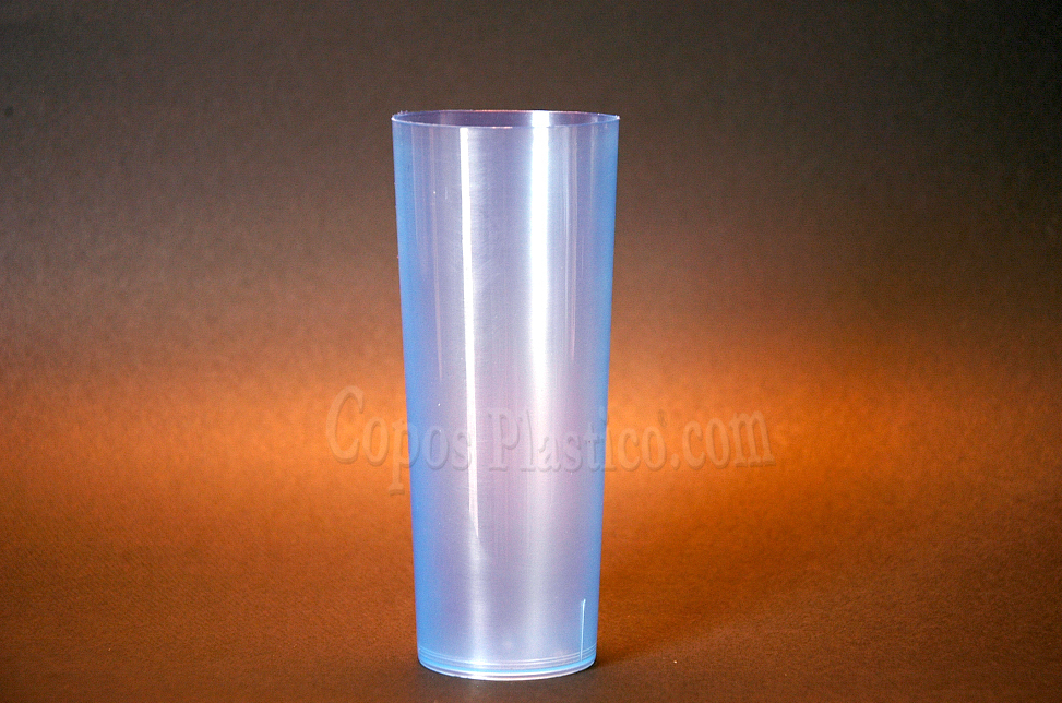 Long Drink Blue Plastic Cup 200ml - PP (Flexible)