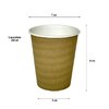 Gobelet en Carton Vending Kraft / Natural Listes (7Oz)