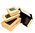 Boîte à Emporter Kraft Avec Intérieur Noirs 730ml -  Boîte complète 300  unités