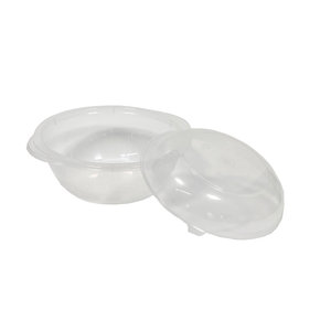 Soup Bowl /  jetable 500 ml Transparent avec Couvercle - Boîte Compléte 400 unités