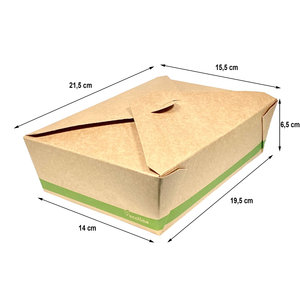 Caja Take Away Kraft 1980ml