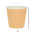 Corrugated Paper Cup Kraft 120ml (4OZ) w/ White Lid “To Go” – Pack 50 units