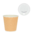 Gobelet en Carton Ondulé Kraft 120ml (4OZ) avec Couvercle Blanc “To Go” – Paquet 50 unités