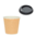 Gobelet en Carton Ondulé Kraft 120ml (4OZ) avec Couvercle Noir “To Go” – Paquet 50 unités