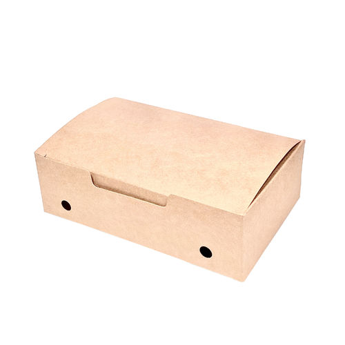 Medium Kraft Fritter Box - Pack 25 units