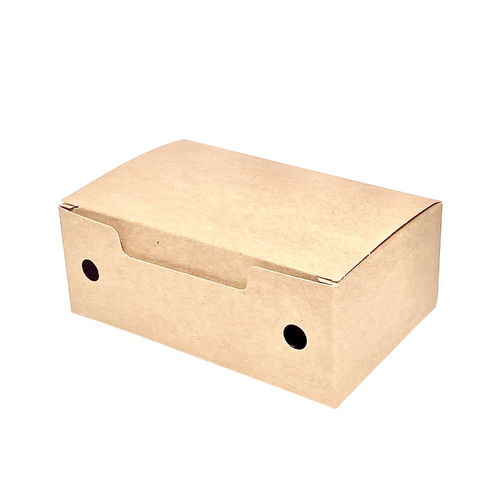 Small Kraft Fritter Box - Box. 750 units