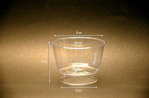 Miami Dessert Cup 120 ml 100 Uni w/ Lid