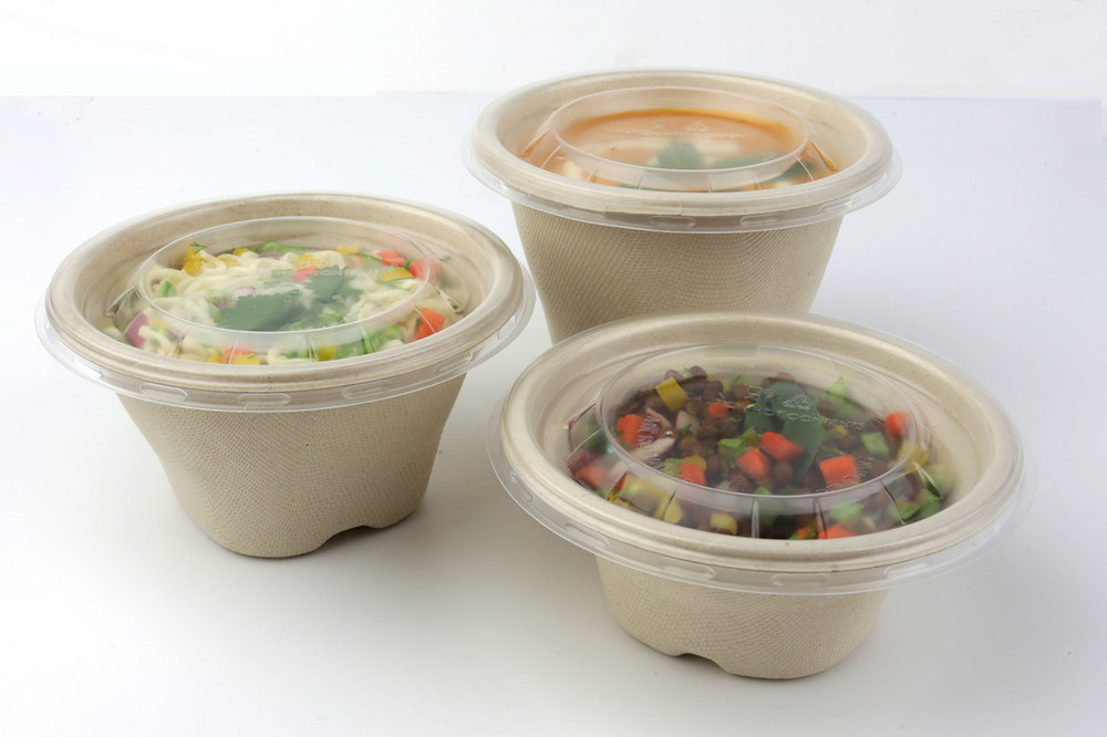 Boîte de soupe avec couvercle 300 uni - Verre en Plastique