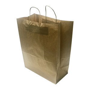 Kraft paper bag with twisted handle 32x41cm - Box 250 units