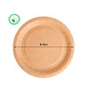 Plato de cartón Kraft 180mm diâmetro
