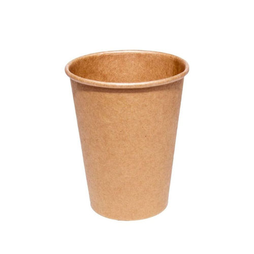 Paper Cup 100% Kraft (12Oz) 360ml w/ Black Lid “To Go”- Pack 50 units