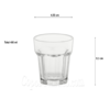 Unbreakable and Faceted Shot Cup 40 ml (PC)