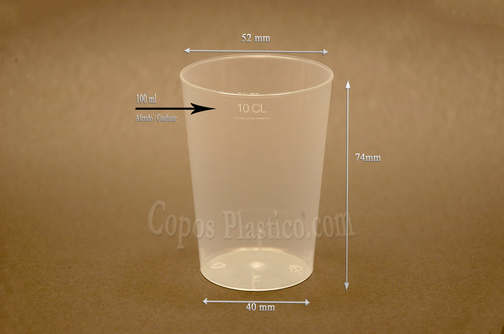 Vaso De Prueba 120ml PP Cx 1400 Uni 