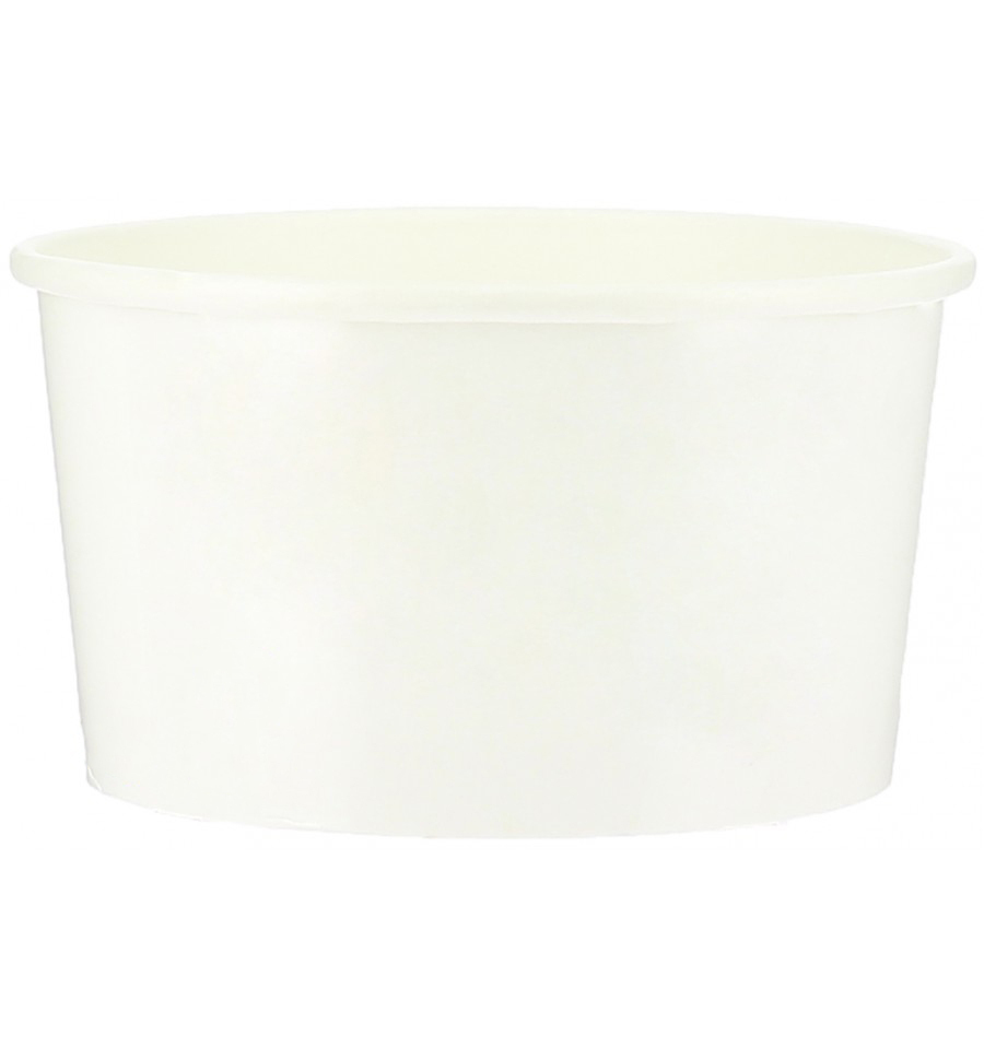 Taza de Cartón Blanca para Helado 230ml