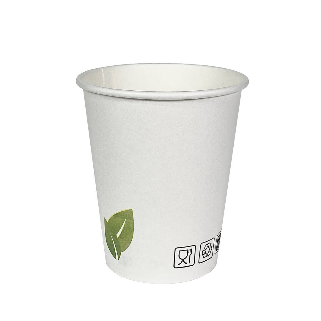 Gobelet en papier BIODEGRADABLE 12 cl pour boissons chaudes et froides -  carton de 1000 unités