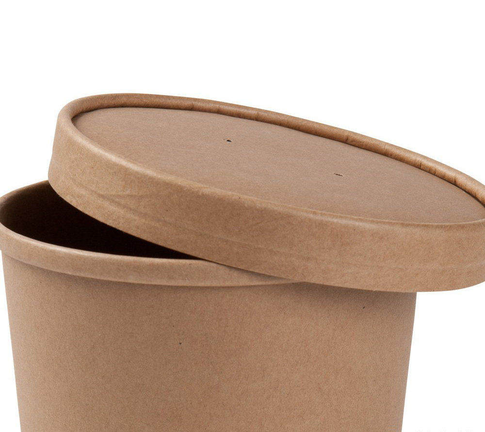 Paper Soup Box White Interior 450ml