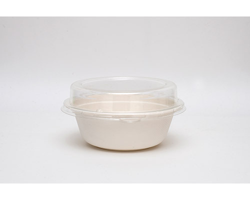 Round Bowl Biodegradable White -Sugar Cane 500 ml