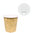 Paper Cups Coffe Vending 110ml (4Oz) Kraft w/ White Lid “To Go” – Pack 50 units