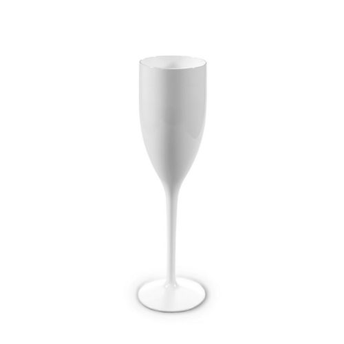 Copo Flute / Champagne 120ml Inquebrável (PC) Branco - Caixa 6 Unidades
