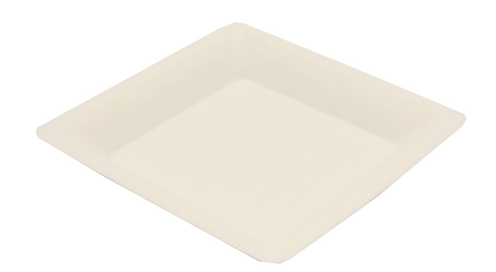 Prato quadrado BIO 20x20cm - caixa completa 1000 unidades
