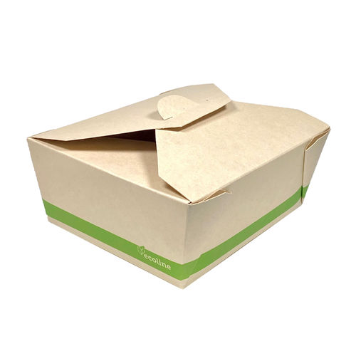 Caja Take Away Kraft 1350ml - Paquete 25 unidades