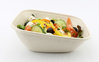 Bol cuadrada inclinada 750ml BIO 19x19x7cm sin tapa - caja 300 unidades
