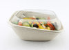 Bol cuadrada inclinada 750ml BIO 19x19x7cm sin tapa - caja 300 unidades