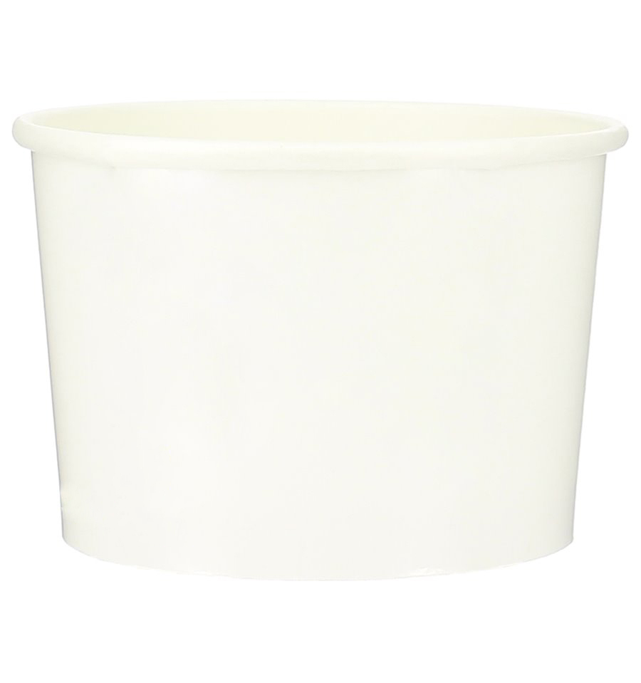 Taza de Cartón Blanca para Helado 480ml - Caja 1200 unidades