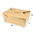 Take Away Box Kraft 96OZ / 2880ml - Pack 25 units