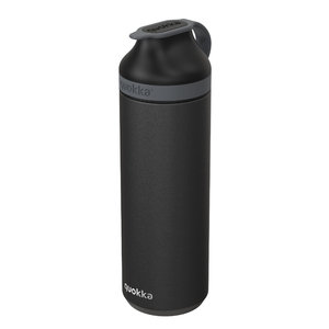 Bouteille en Acier Inoxydable Noir avec Aimant 430ml