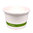 Gobelet en Carton Pour la Crème Glacée Blanc 240ml avec Couvercle Dôme - Paquet 50 unités