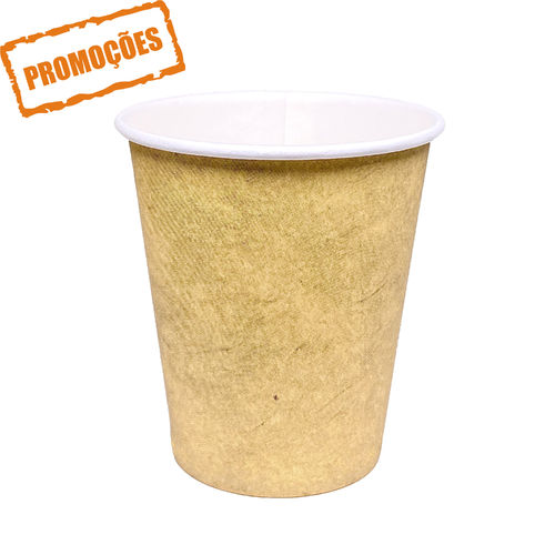 Paper Cups 192ml (6/7Oz) Kraft – Pack 50 units