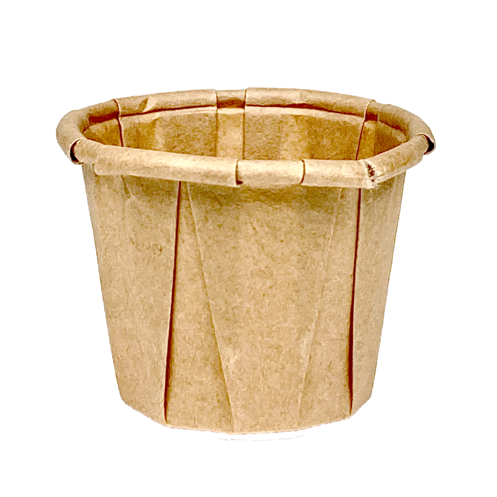 Platillo de Papel Kraft 0.75Oz - 22ml - Envase 250 unidades