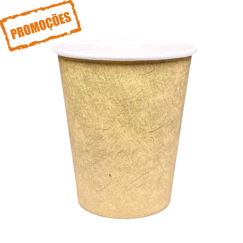 Paper Cups 240ml (8Oz) Kraft – Pack 50 units