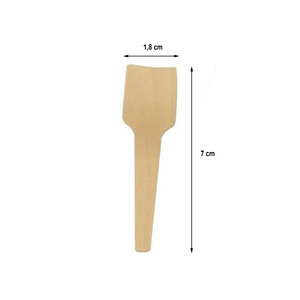 Colher de Gelado de Madeira 7cm – Manga 100 unidades