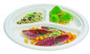 Plate 3 compartments BIO 26cm - pack 50 units