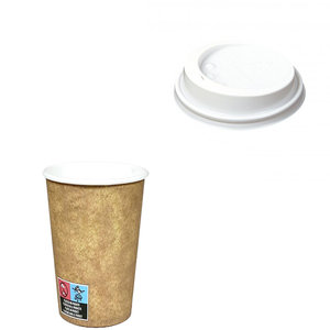 Gobelet en carton blanc 7 oz - Marquage UE