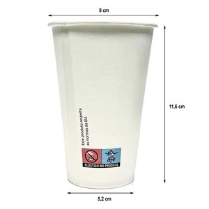 White Card Cup 350 ml (12Oz) pack of 50 units