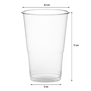 Vaso Reutilizable 350ml PP - Caja Completa 1300 unidades