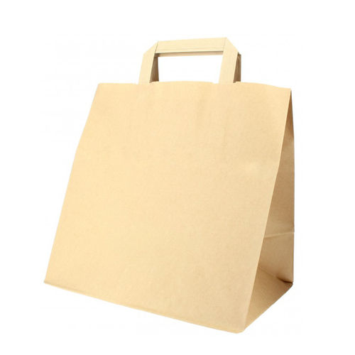 Kraft paper bag with flat handle 28x17x29 - Box of 250 units