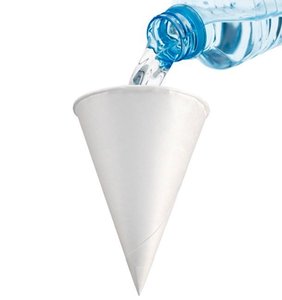 Paper Cone 120 ml (4oz) White - Complete box 5000 units